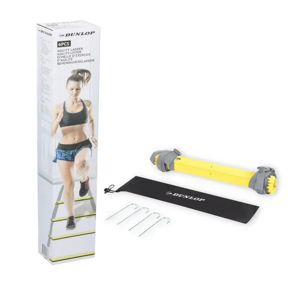 Dunlop Sport 4 m agility létra rögzítő tüskékkel, hordtáskával