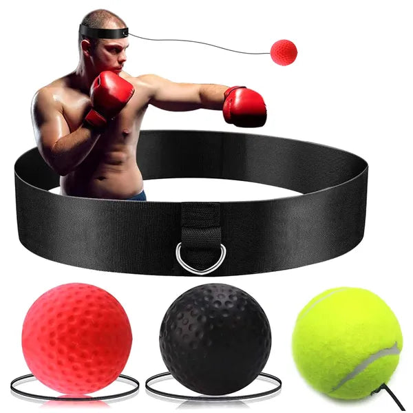 3 darab boksz reflexlabda készlet fejpánttal, 25/60/85 g, 6 cm