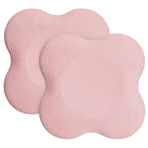 Jóga alátét párna, 2 db, PU hab, 19,5×19,5 cm, rózsaszín