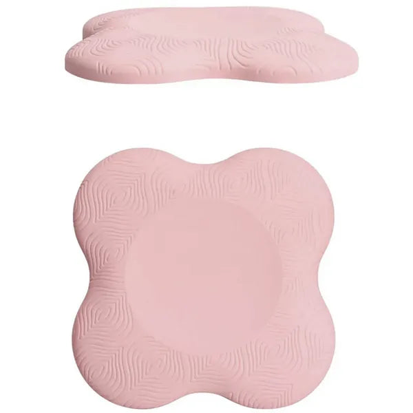 Jóga alátét párna, 2 db, PU hab, 19,5×19,5 cm, rózsaszín