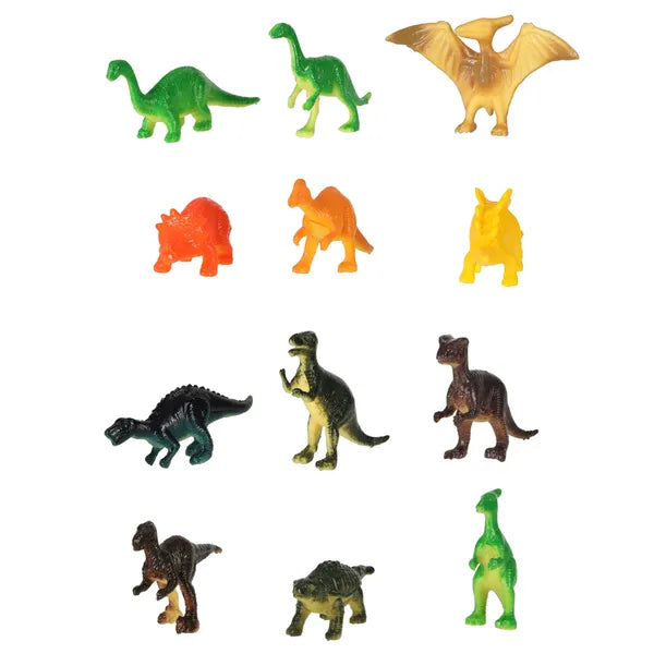 Állatfigura készlet 48 db – dinoszaurusz, vadon, tenger, farm
