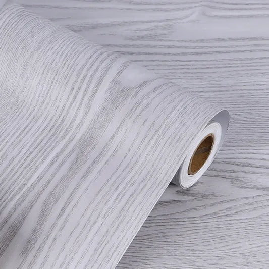 Öntapadós dekorfólia, ezüstszürke tölgy mintás, 1,22×50 m tekercs