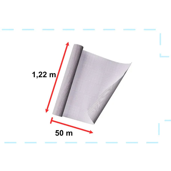 Öntapadós dekorfólia, ezüstszürke tölgy mintás, 1,22×50 m tekercs