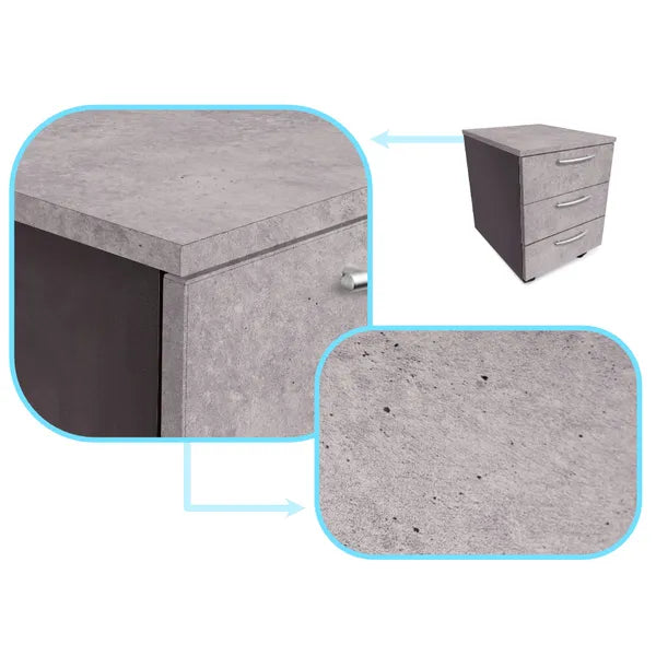 Öntapadós dekorfólia tekercs, kék-szürke cement mintás, 1,22×50 m