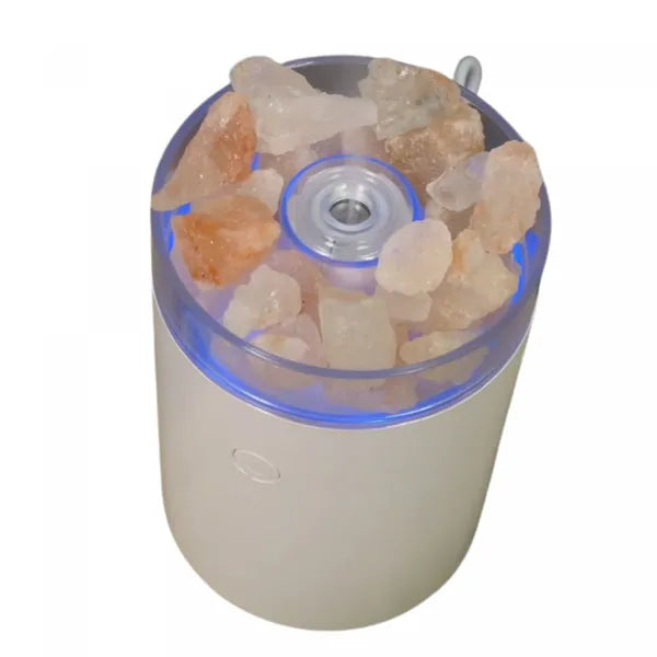 Himalája só aroma diffúzor, 260 ml, USB, színváltós LED