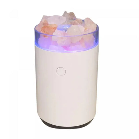 Himalája só aroma diffúzor, 260 ml, USB, színváltós LED