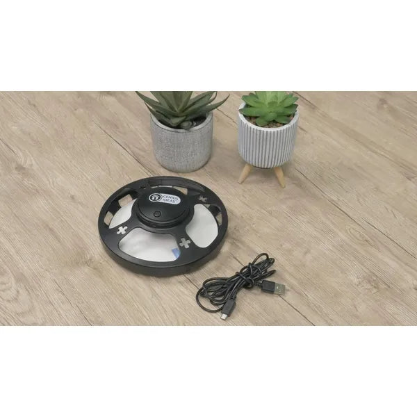 USB beltéri rovarcsapda LED UV fénnyel, csendes ventilátorral, fekete