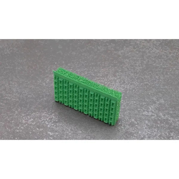 Zöld SilicoClean szilikon kétoldalú tisztítószivacs törlőéllel 11,5×7,8 cm