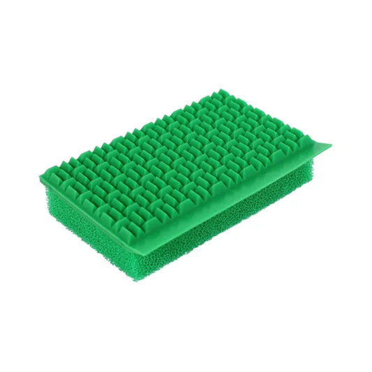 Zöld SilicoClean szilikon kétoldalú tisztítószivacs törlőéllel 11,5×7,8 cm
