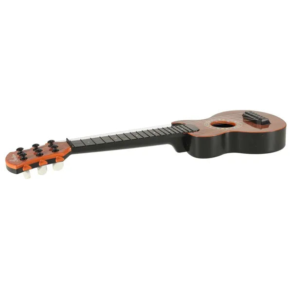 Gyermek klasszikus játék gitár, 6 húros, 46,5 cm, barna/fekete