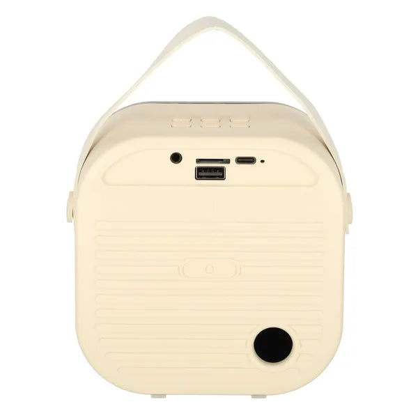 Krém Bluetooth karaoke hangszóró szett 10 W, 2 mikrofon, USB-C