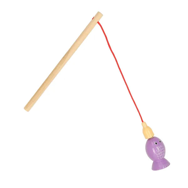 Fából készült Montessori mágneses horgász- és kertészjáték 16×12 cm
