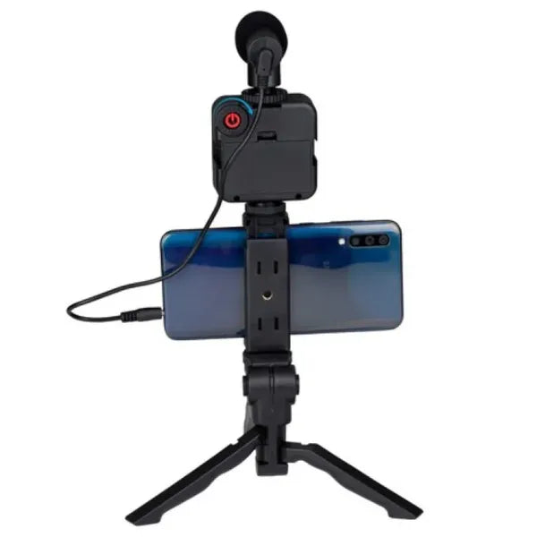 Grundig 3 az 1-ben selfie stúdió vlog szett 49 LED fénnyel, mikrofonnal, tripod
