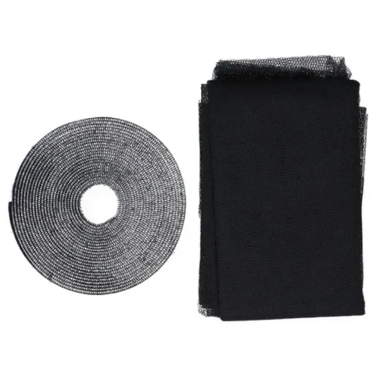 Ablakra rögzíthető fekete szúnyogháló 130×150 cm, öntapadós tépőzárral