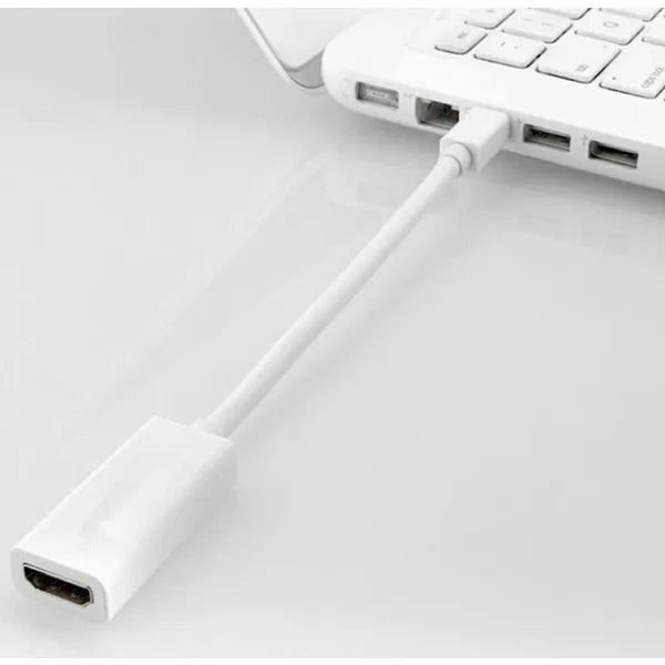 Mini DisplayPort (Thunderbolt) – HDMI adapter, Full HD 1080p, 24 cm, fehér