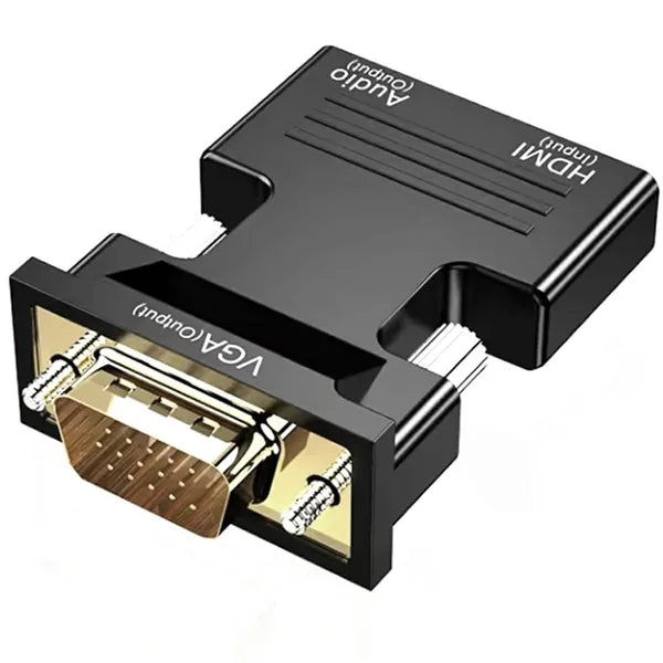 HDMI–VGA (D-Sub) átalakító 1080p, audio kimenettel, micro-USB táppal