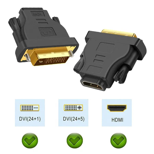 Hd6 hdmi aljzatból dvi dugó adapter arany