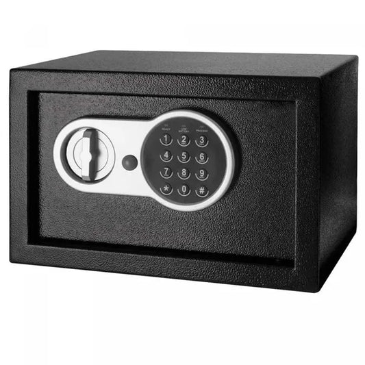 Elektronikus digitális acél széf dupla reteszeléssel, 20×31×20 cm, 8,5 L