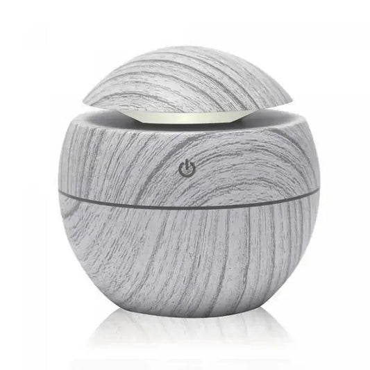 Ultrahangos aroma diffúzor és párásító, 130 ml, USB, LED, szürke