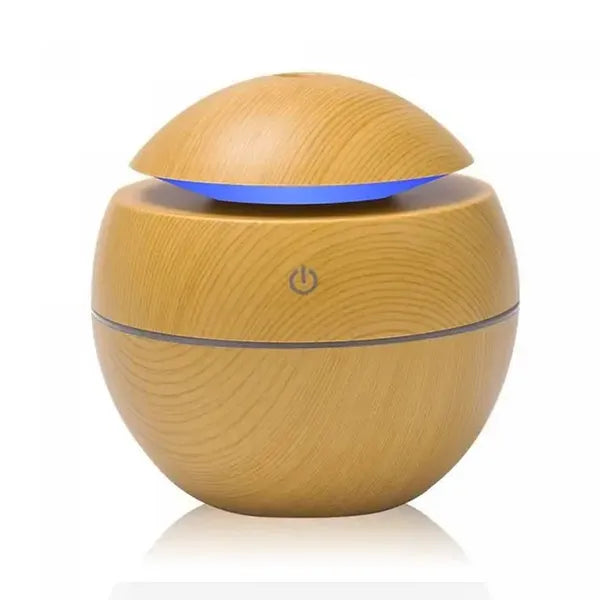 Ultrahangos fa hatású aroma diffúzor és párásító, 130 ml, LED, USB