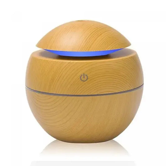 Ultrahangos fa hatású aroma diffúzor és párásító, 130 ml, LED, USB