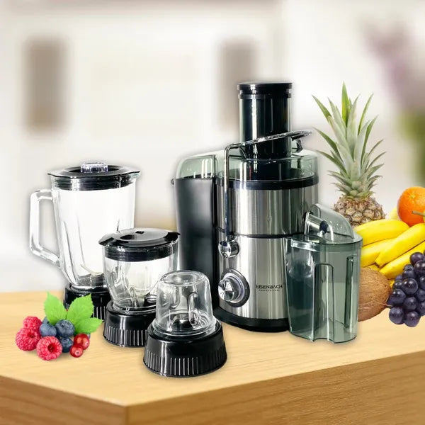 4 az 1-ben gyümölcsfacsaró, turmix, aprító és daráló, 1000 W, 1,5 l