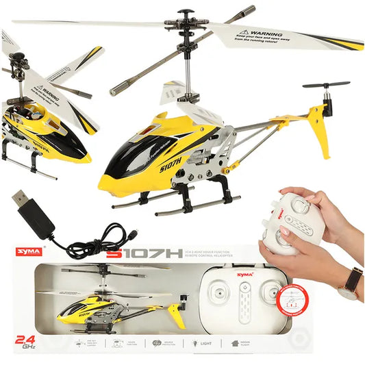 Syma S107H RC távirányítós helikopter 2.4 GHz, RTF, sárga