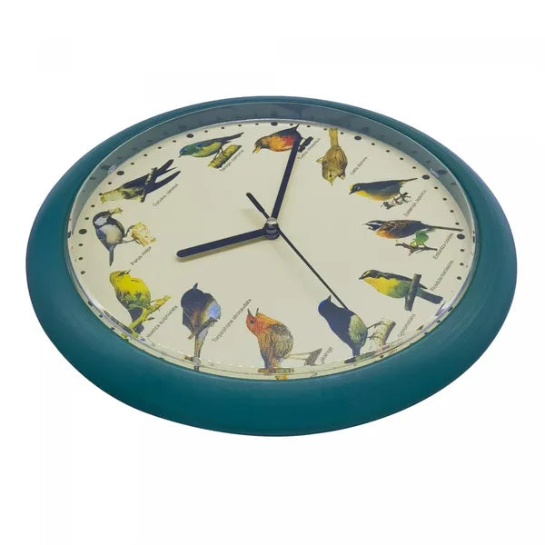 Herzberg japán madárdalos falióra, zöld, 24,5 cm