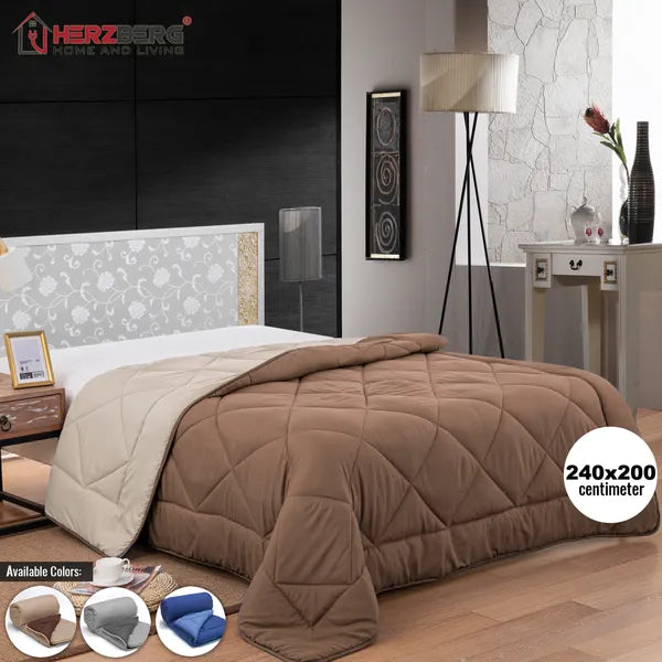 Bicolor mikroszálas paplan 240×200 cm, kék – antiallergén, mosható