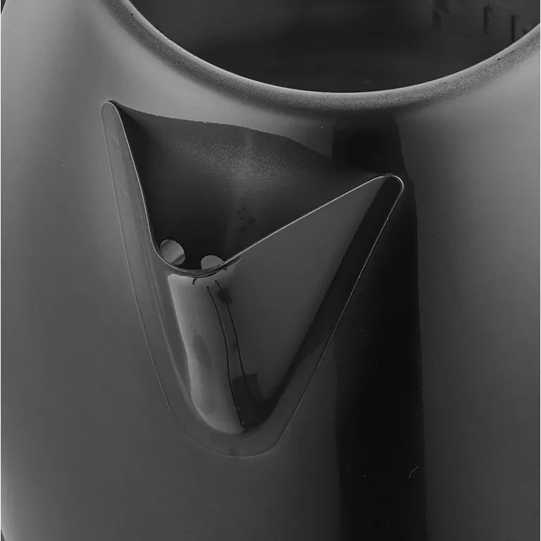 Herzberg 1.8L 1500W rozsdamentes acél elektromos vízforraló &#8211; fekete (HG-5011BLK)