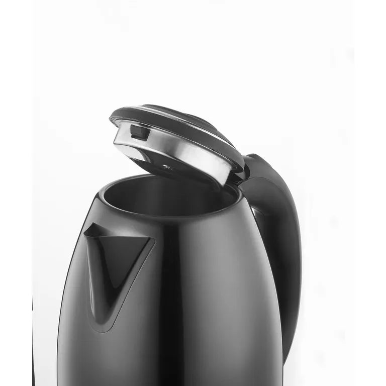 Herzberg 1.8L 1500W rozsdamentes acél elektromos vízforraló &#8211; fekete (HG-5011BLK)