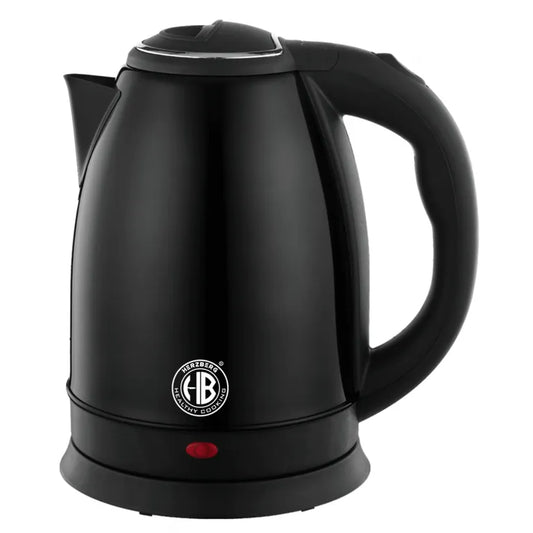 Herzberg 1.8L 1500W rozsdamentes acél elektromos vízforraló &#8211; fekete (HG-5011BLK)