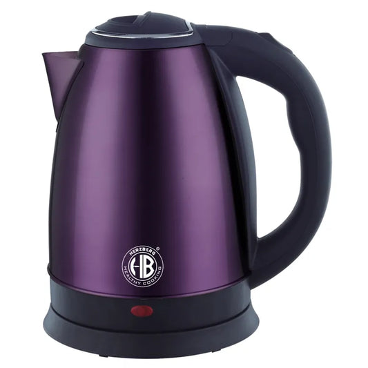 Herzberg 1.8L 1500W rozsdamentes acél elektromos vízforraló &#8211; lila (HG-5011PUR)