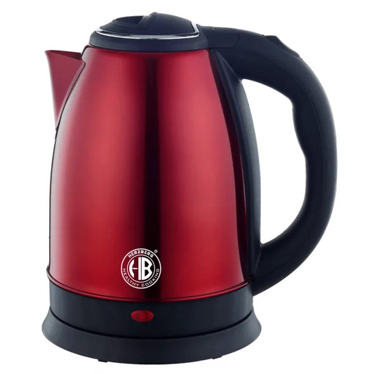 Herzberg 1.8L 1500W rozsdamentes acél elektromos vízforraló &#8211; piros (HG-5011RED)