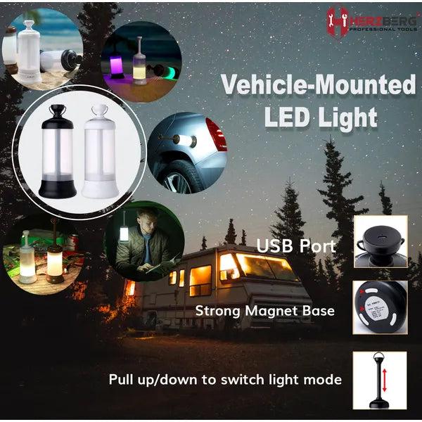 Herzberg HG-5049 járműre szerelhető 16 LED-es lámpa
