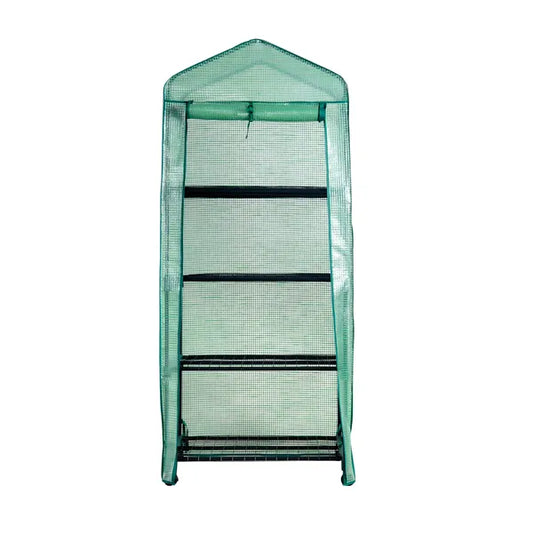 4 szintes guruló mini melegház PE fóliával 69×49×158 cm