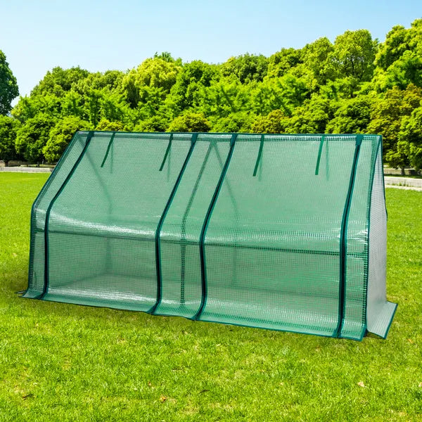 Herzberg HG-8003 alagút fóliasátor, 160×80×80 cm, acél váz, PE fólia
