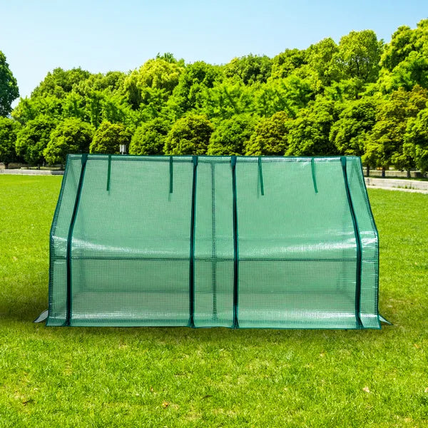 Herzberg HG-8003 alagút fóliasátor, 160×80×80 cm, acél váz, PE fólia