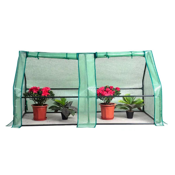 Herzberg HG-8003 alagút fóliasátor, 160×80×80 cm, acél váz, PE fólia