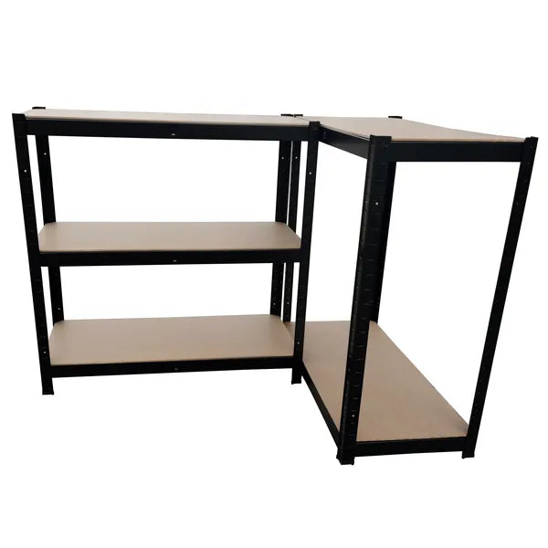 Herzberg HG-8027BLK: Fekete Bevonatú Tárolópolc