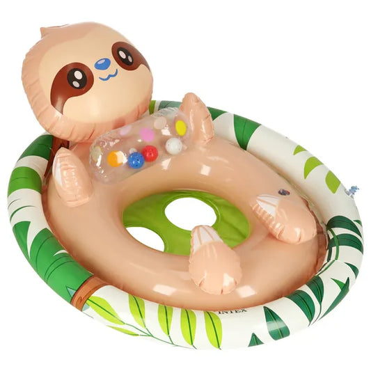 Intex felfújható úszógumi üléssel, lajhár, 84×58 cm, 3–4 év, 23 kg