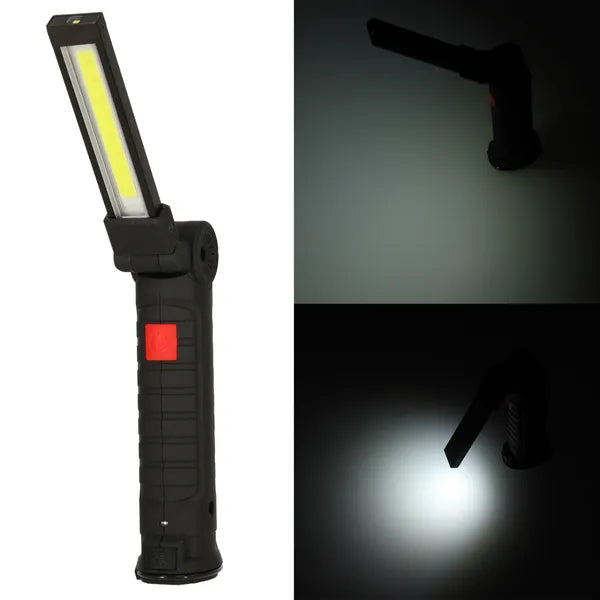 Műhelylámpa LED USB, mágneses, összecsukható, 5 mód, 200 lm, 1200 mAh