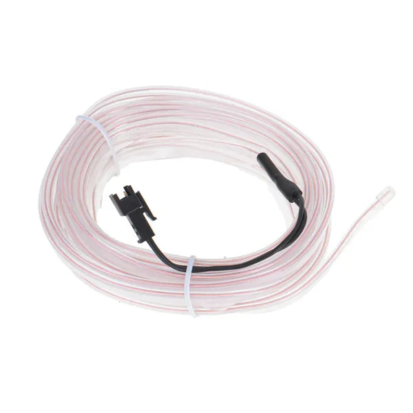 LED ambient világítás autóba, 5 m fehér szalag, USB/12 V