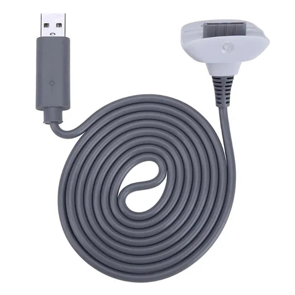 Xbox 360 USB töltőállomás + Play & Charge kábel, 2x 4800 mAh, fehér
