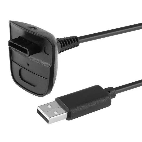 Xbox 360 USB töltőállomás + Play & Charge kábel, 2x 4800 mAh, fehér