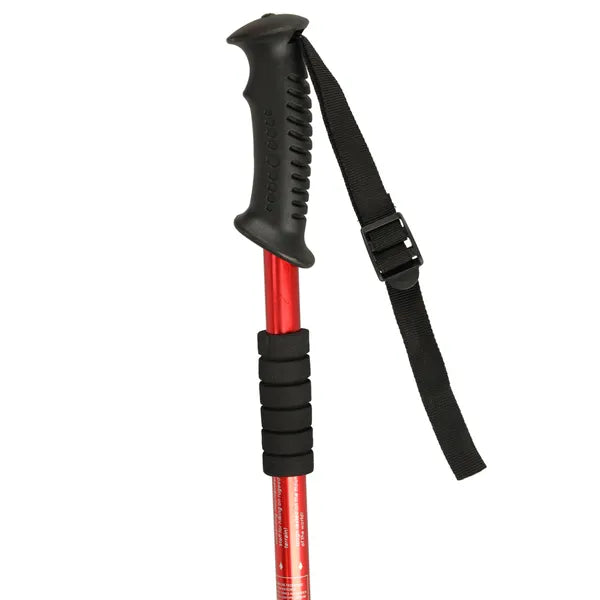 Összecsukható alumínium nordic walking és trekking botok, 2 db, piros
