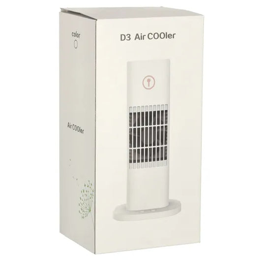 Hordozható USB-s asztali mini légkondicionáló ventilátor 300 ml, fehér