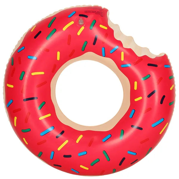 Felfújható rózsaszín donut úszógumi, 50 cm, 3–6 év, max 20 kg