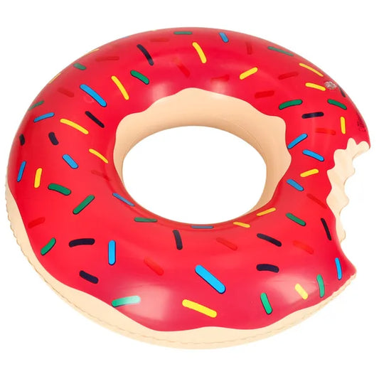 Felfújható rózsaszín donut úszógumi, 50 cm, 3–6 év, max 20 kg