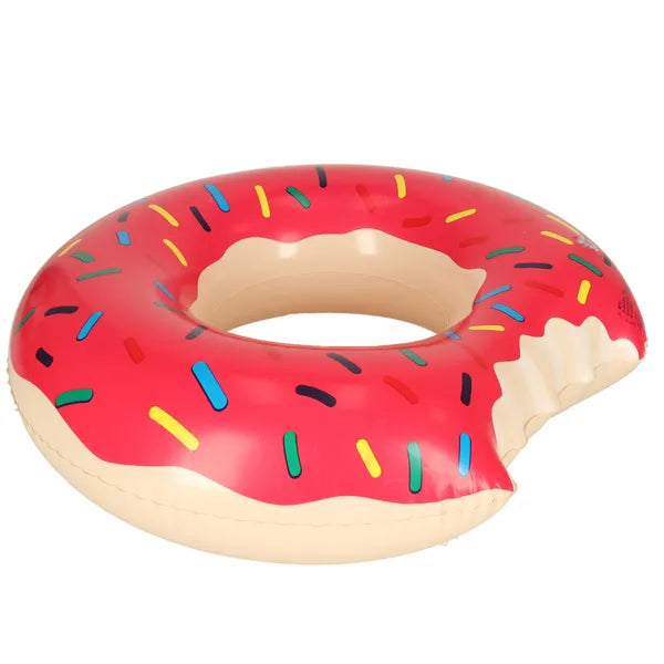 Felfújható rózsaszín donut úszógumi, 50 cm, 3–6 év, max 20 kg